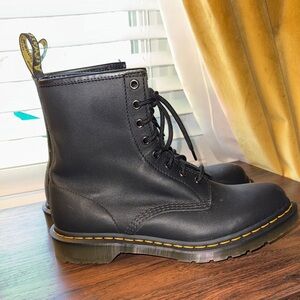 Dr. Martens Black Leather Combat Boots